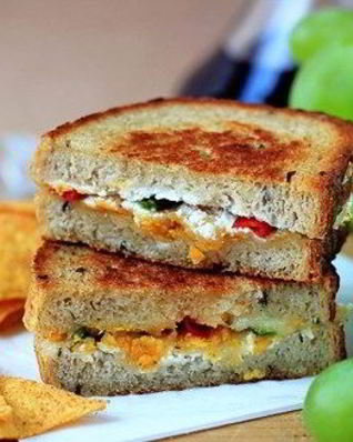 Бутерброды с сыром на сковороде