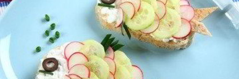 Детский бутерброд Рыбки