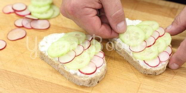 детский бутерброд рыбки