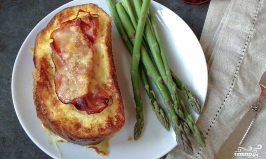 Рецепт горячих бутербродов с ветчиной и сыром