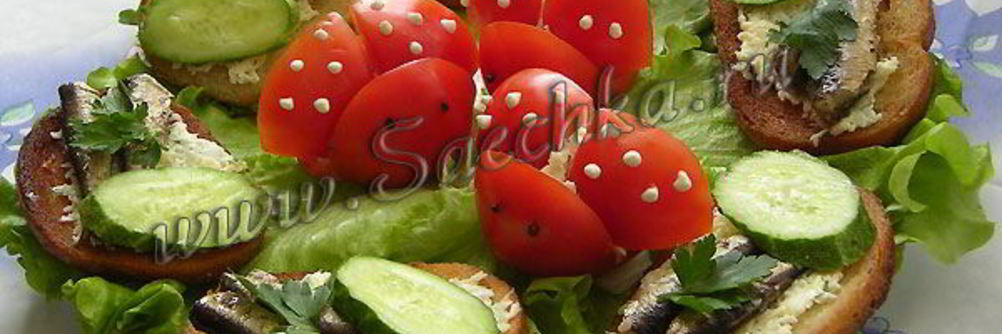 Горячие бутерброды со шпротами