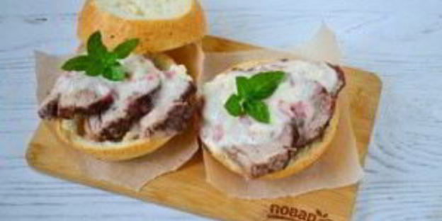 горячий бутерброд со свининой