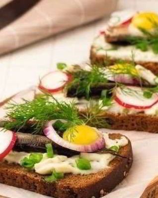 Норвежские бутерброды с рыбой смерребред