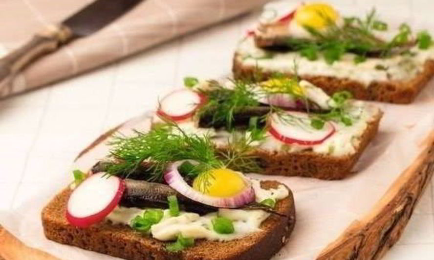 Рецепт норвежских бутербродов с рыбой смерребред