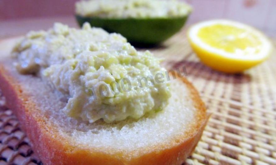 Рецепт пасты из авокадо для бутербродов