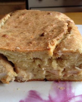 Сырный кекс с курицей