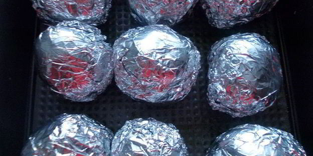 закусочный горячий бутерброд из картофеля