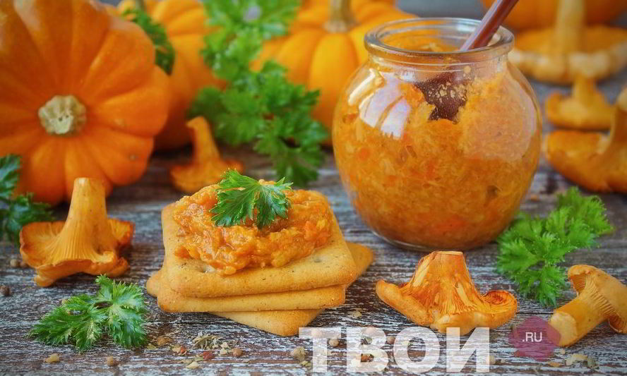 Рецепт икры из лисичек