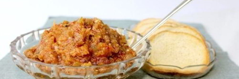 Икра из печеных баклажанов