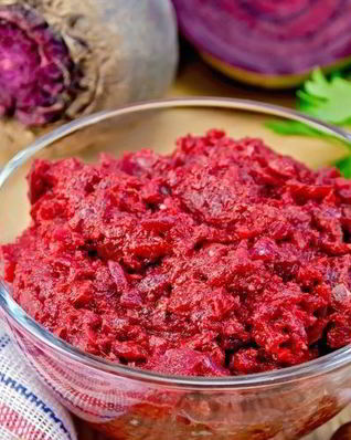 Икра свекольная с миндалем