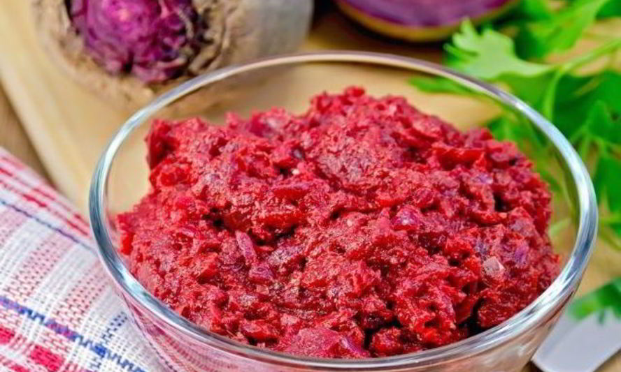 Рецепт икры свекольной с миндалем