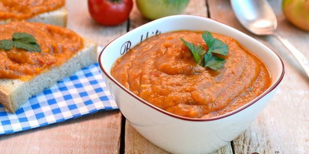 овощная икра с зелеными помидорами в мультиварке