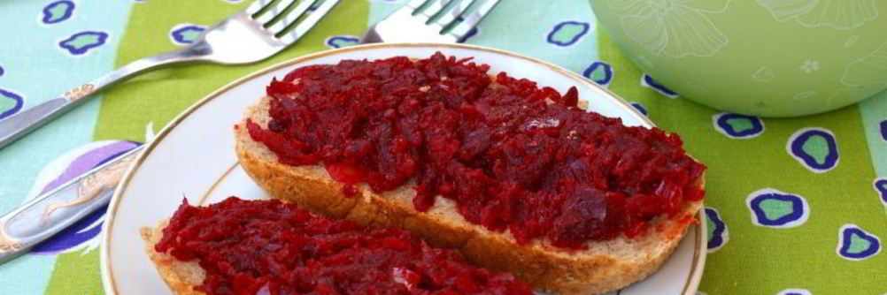 Свекольная икра из вареной свеклы