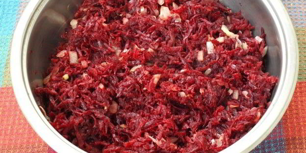 свекольная икра из вареной свеклы