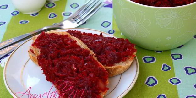 свекольная икра из вареной свеклы