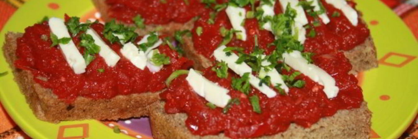 Свекольная икра с баклажаном