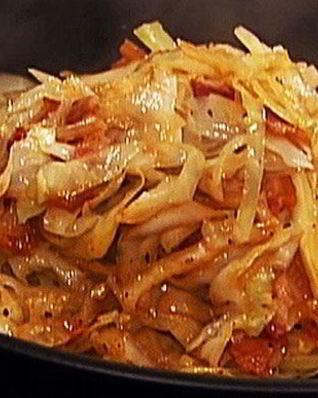 Капуста с баклажанами