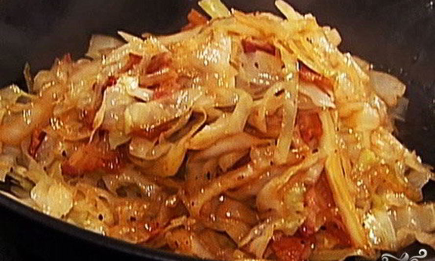 Рецепт капусты с баклажанами