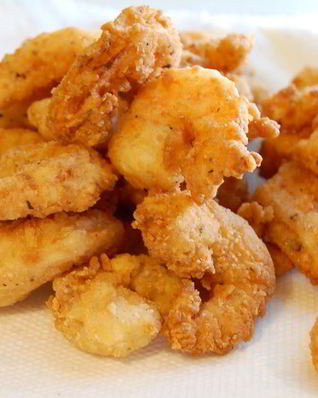 Королевские креветки в кляре