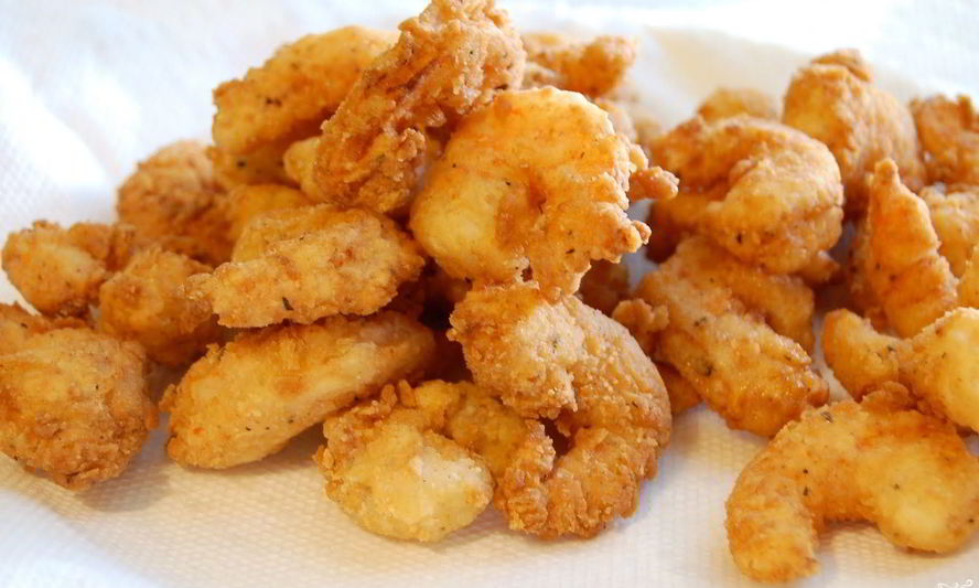 Рецепт королевских креветок в кляре