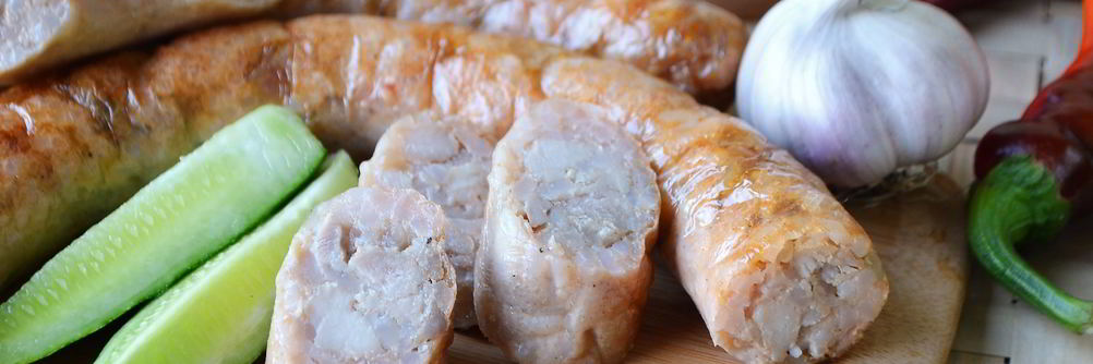 Куриная колбаса с рисом и паприкой