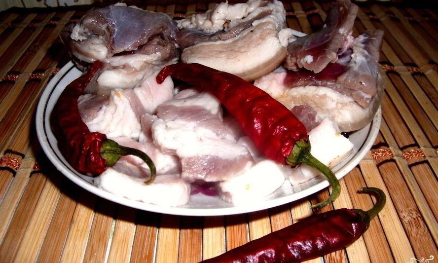 Рецепт маринованного сала с чесноком