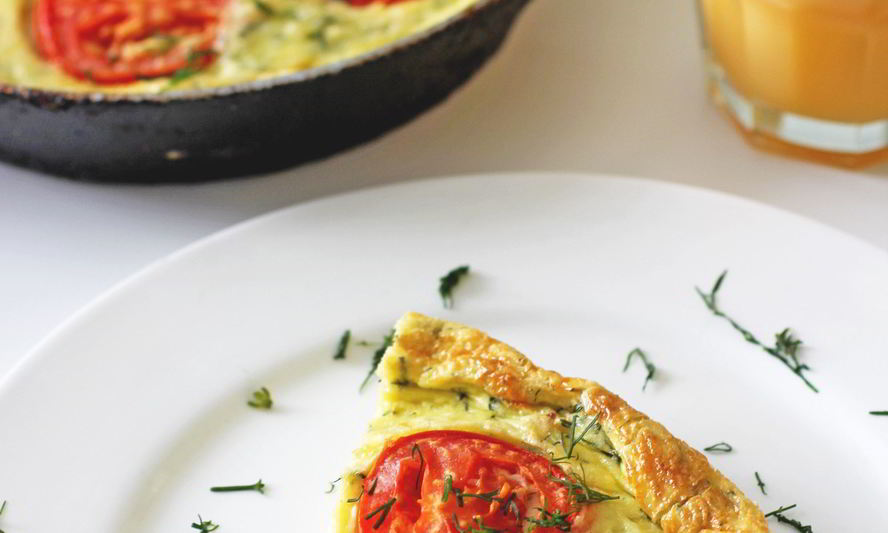 Рецепт фриттаты с маскарпоне, ветчиной и сыром