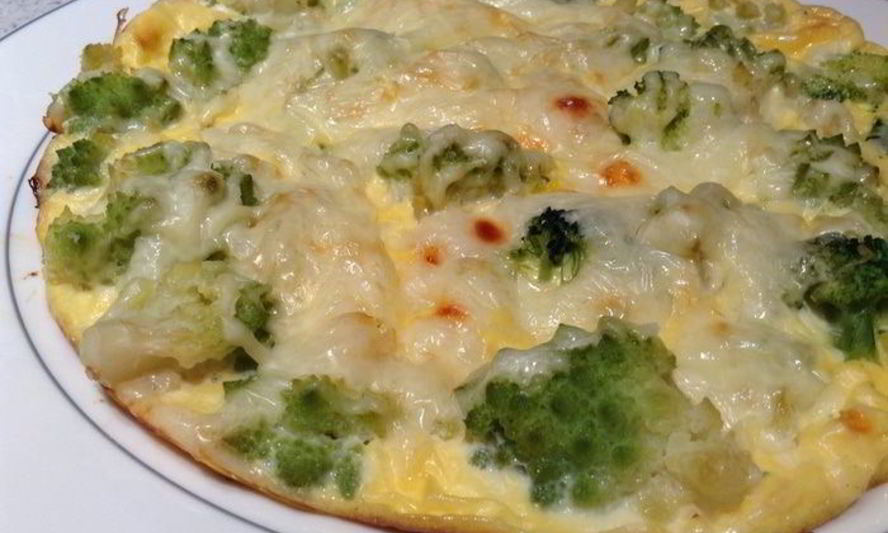 Рецепт фриттаты с романеско и брокколи