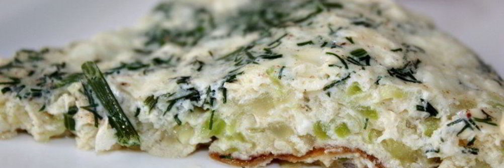 Фриттата с цуккини и фетой