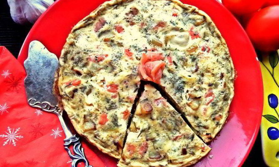 Рецепт испанского картофельного омлета с рыбкой