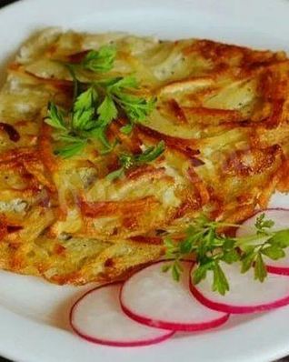 Хрустящий картофельный омлет