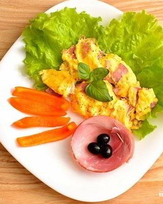 Омлет без молока в микроволновке