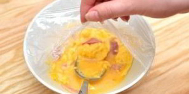 омлет без молока в микроволновке