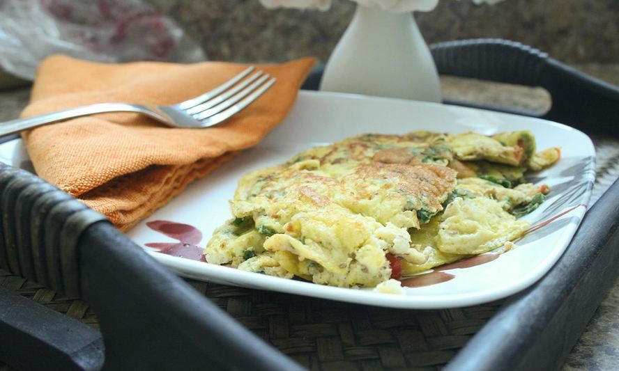 Рецепт омлета на кефире