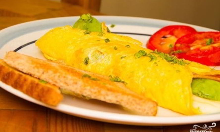 Рецепт омлета с авокадо