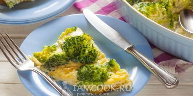 омлет с брокколи в духовке