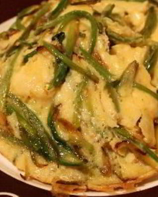 Омлет с черемшой