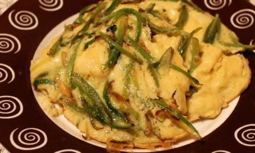 Рецепт омлета с черемшой