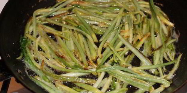 омлет с черемшой