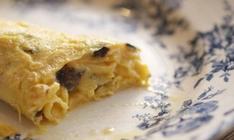 Рецепт омлета с черным трюфелем