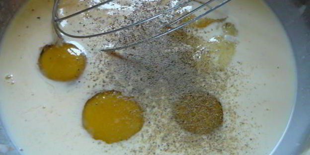 омлет с чесночными стрелками