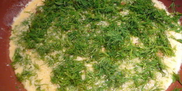 омлет с чесночными стрелками