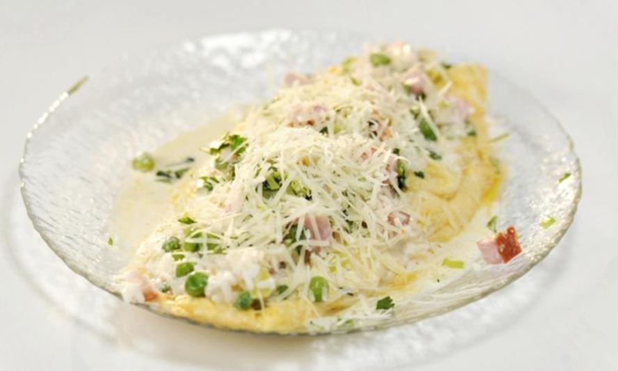 Рецепт омлета с гавайской смесью