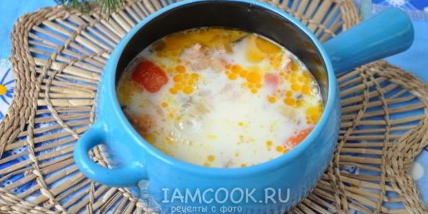омлет с горбушей в духовке в горшочке
