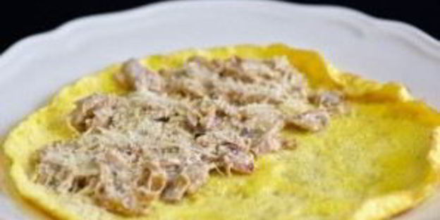 омлет с грибами