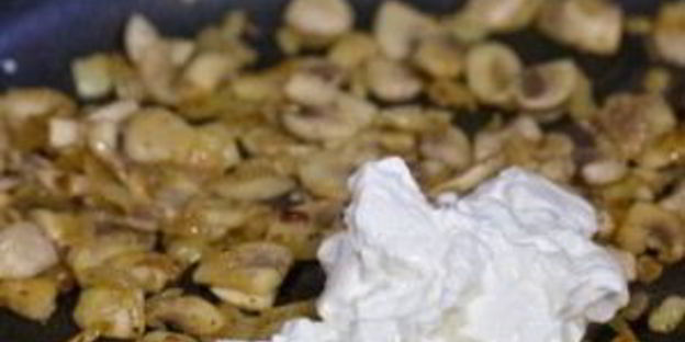 омлет с грибами