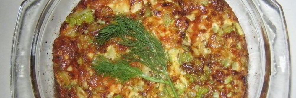 Омлет с кабачками в духовке