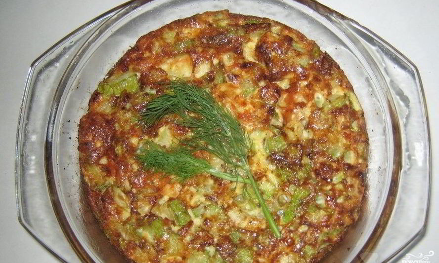 Рецепт омлета с кабачками в духовке