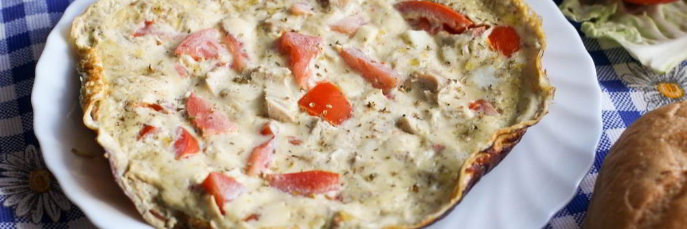 Омлет с курицей