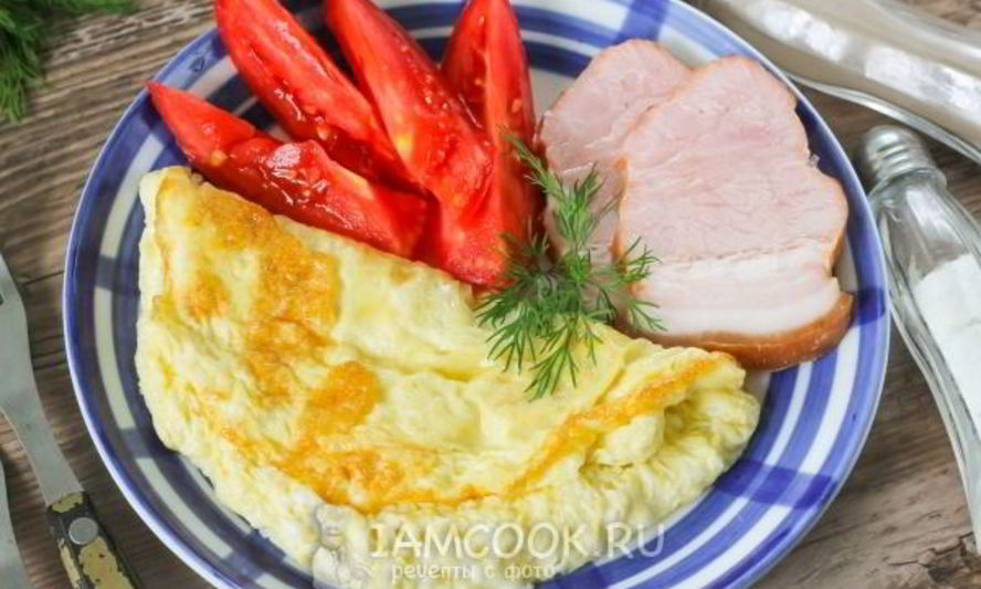 Рецепт омлета с майонезом на сковороде